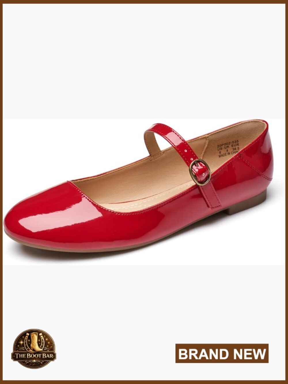 Mary Jane Flats Women Round Toe Ballet with Buckle Strap Comfortable Dress